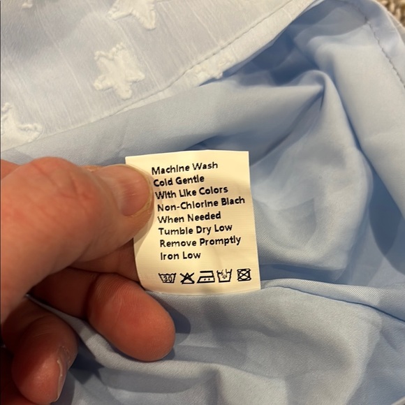 NWT - Light Blue Star Pattern Dress - Picture 7 of 8